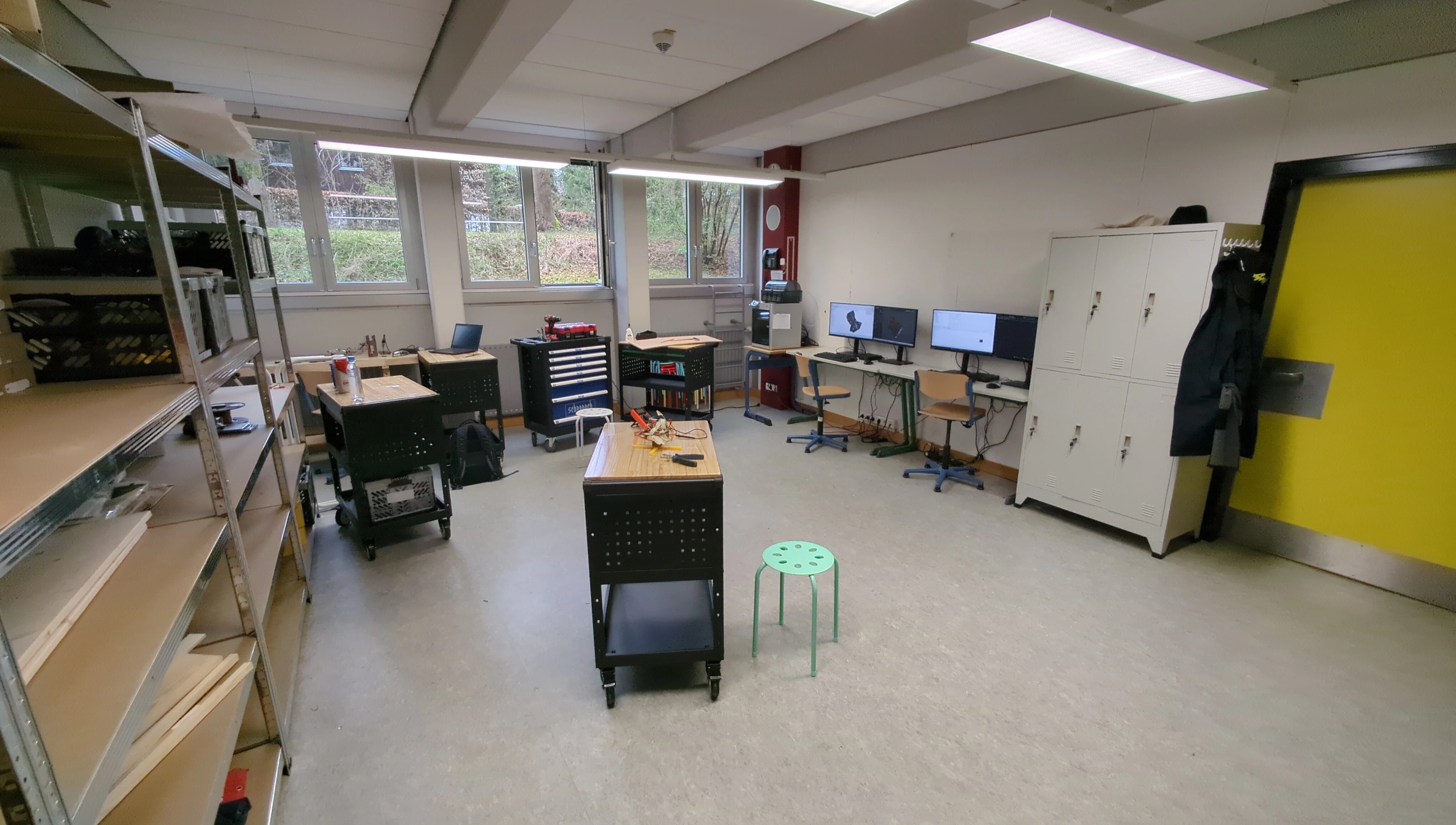 Innenansicht des Makerspace